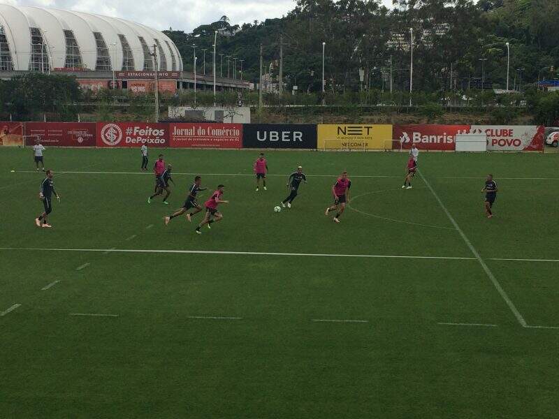 Inter tem treino tático com ausências de dois titulares